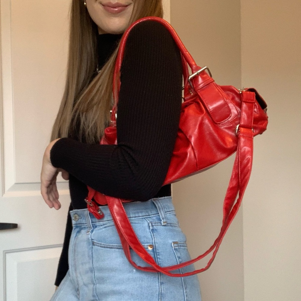 Bright Red Shoulder Bag